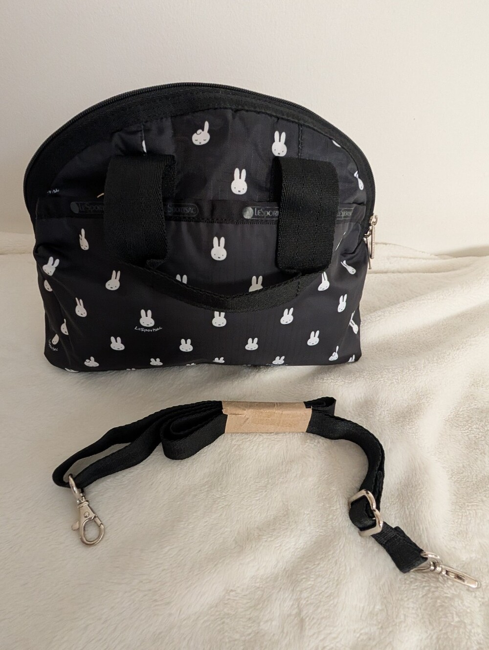 LeSportsac Miffy Domed Bowler Bowling Crossbody Bag - Picture 7 of 15